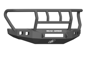 Road Armor 17-20 Ford F-250 Stealth Wide Fender Front Bumper w/Titan II Guard Wide Flare - Tex Blk