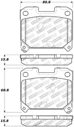 StopTech Street Touring 5/93-98 Toyota Supra Turbo Rear Brake Pads