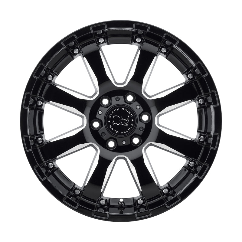 Black Rhino Sierra 18x9.0 6x135 ET12 CB 87.1 Gloss Black w/Milled Spokes Wheel