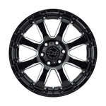 Black Rhino Sierra 18x9.0 6x135 ET12 CB 87.1 Gloss Black w/Milled Spokes Wheel