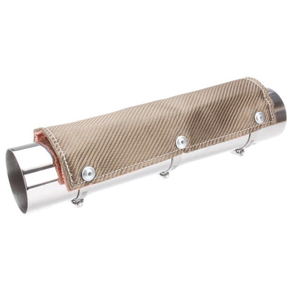 DEI Pipe Shield 6in w x 3ft - w/Stainless Steel Clamps - Titanium