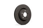 Hawk Talon 2001 BMW 325xi E46 Body Code Drilled and Slotted Rear Brake Rotor Set