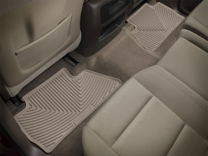 WeatherTech 14+ Chevrolet Silverado Rear Rubber Mats - Tan