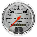 Autometer Marine Chrome Ultra-Lite 3-3/8in 120MPH GPS Speedometer Gauge