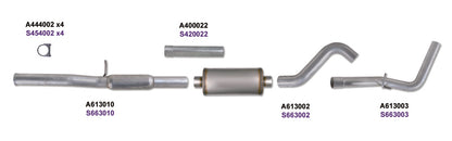 Diamond Eye KIT 3in Catback DUAL GAS SS CHEVY/GM 4.8L 5.3L 1500