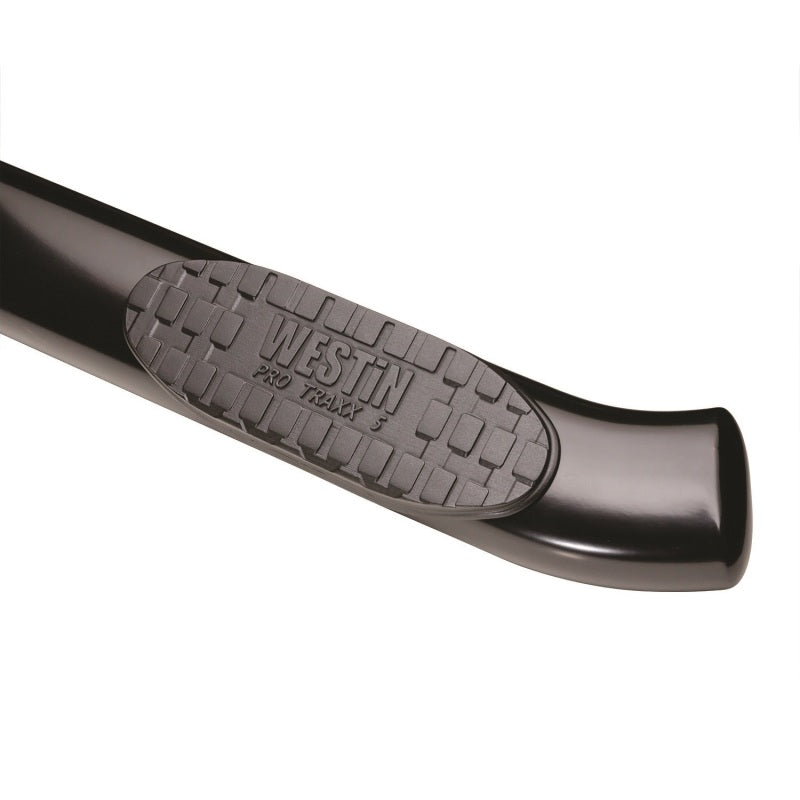 Westin 07-13 Chevy Silv 1500 Extended Cab (6.5ft) PRO TRAXX 5 WTW Oval Nerf Step Bars - Blk