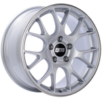 BBS CH-R 20x10 5x112 ET18 CB66.5 Brilliant Silver Polished Rim Protector Wheel