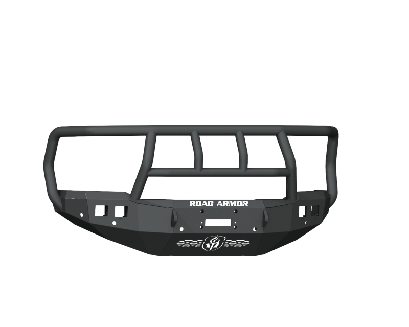 Road Armor 19-20 Ram 2500 Stealth Front Winch Bumper w/Titan II Guard/6 Sensor Holes - Tex Blk