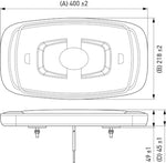 Hella L/Bar Mini 16In Led (Mv Fxd Amber)