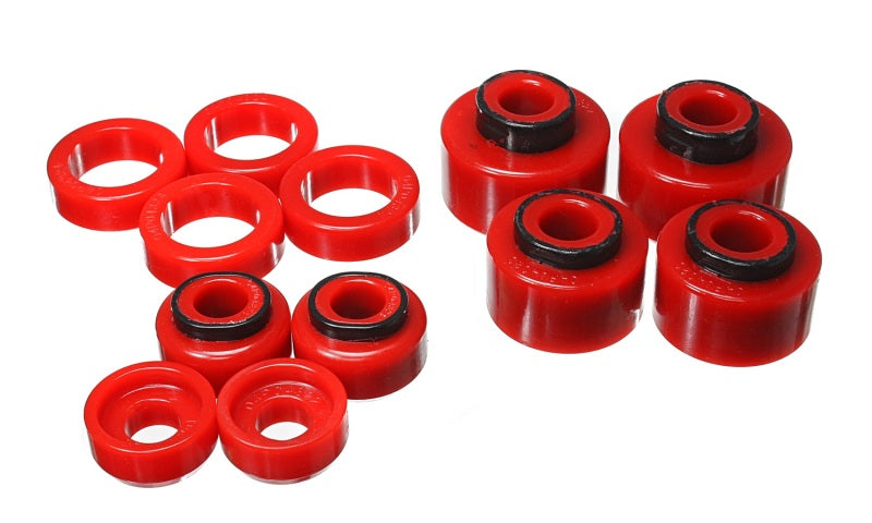 Energy Suspension 05-07 Ford F250/F350 2/4WD Red Body Mount Set