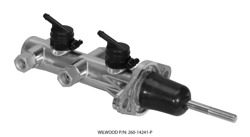 Wilwood Tandem Remote Master Cylinder - 7/8in Bore Ball Burnished