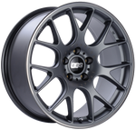 BBS CH-R 19x9.5 5x112 ET35 Satin Titanium Polished Rim Protector Wheel -82mm PFS/Clip Required