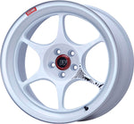 Enkei PF06 18x8.5in 5x120 BP 35mm Offset 72.5mm Bore White Machined Wheel