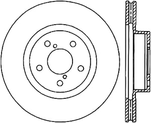 StopTech Power Slot 09-10 Subaru Impreza CRYO Front Left Slotted Rotor