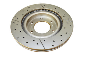 DBA 98-00 Mitsubishi Montero (w/315mm Front Rotor) 3.0L Front Drilled & Slotted Street Series Rotor