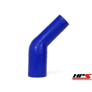 HPS Performance Silicone 45 Degree Elbow HoseHigh Temp 4-ply Reinforced5/8" - 1-1/2" IDBlue