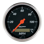 Autometer Designer Black 3-1/8in Electronic Programmable 120MPH Speedometer