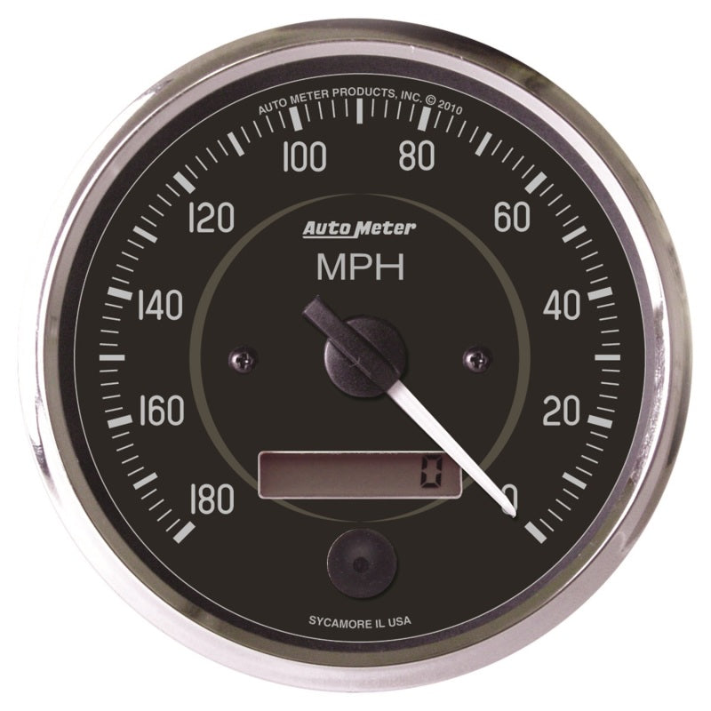 Autometer Cobra 4 inch 180 MPH In-Dash Electronic Programable Reverse Sweep Speedometer