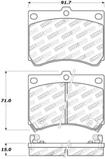 StopTech Street Touring 91-03 Ford Escort ZX2 / 92-95 Mazda MX-3 Front Brake Pads