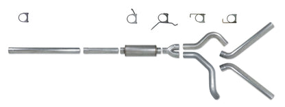 Diamond Eye KIT 4in Catback DUAL SS: 2004.5-2007.5 DODGE CUMMINS 600