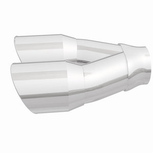 MagnaFlow Double Wall 3in Dual Round Polished Tip 2.25in Inlet