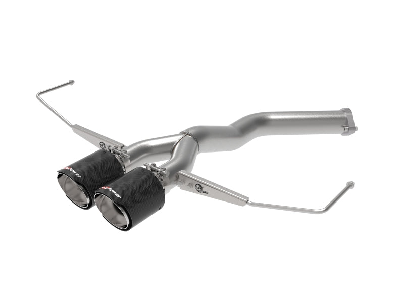 aFe Takeda 3in-2.5in 304 SS Axle-Back Exhaust w/ Carbon Tip 19-20 Hyundai Veloster I4-1.6L(t)