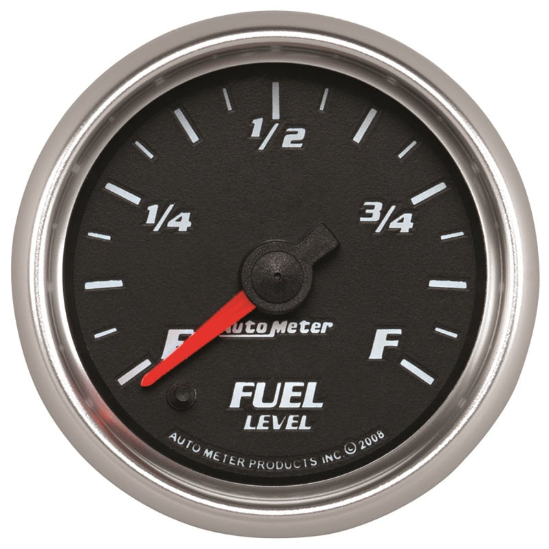 Autometer Pro-Cycle Gauge Fuel Level 2 1/16in 0-280 Programmable Black