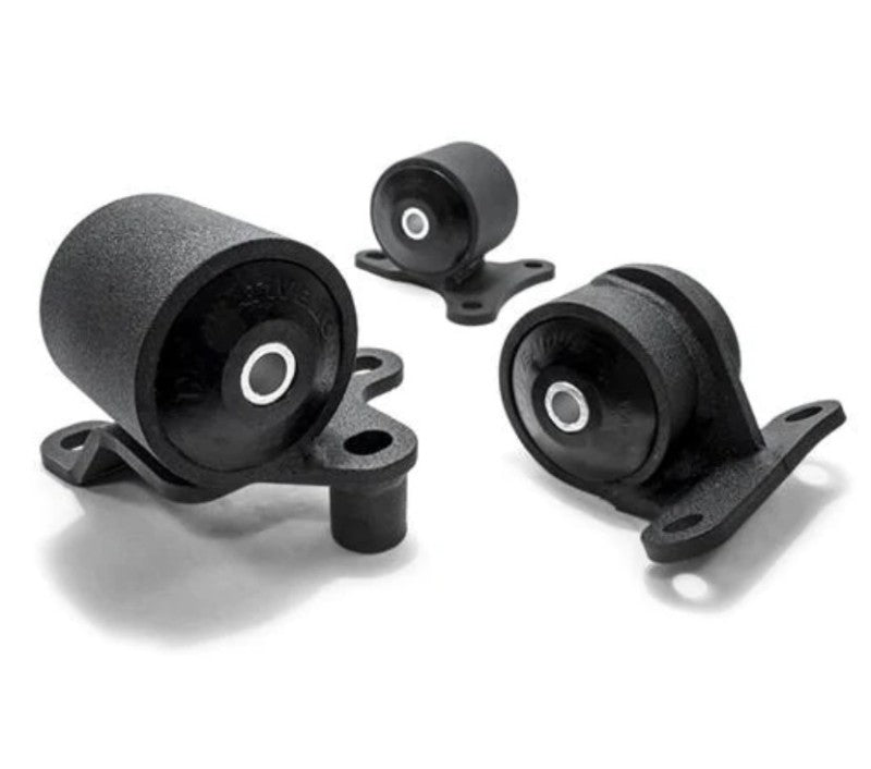 Innovative 90-93 Accord F-Series Black Steel Mounts 75A Bushings