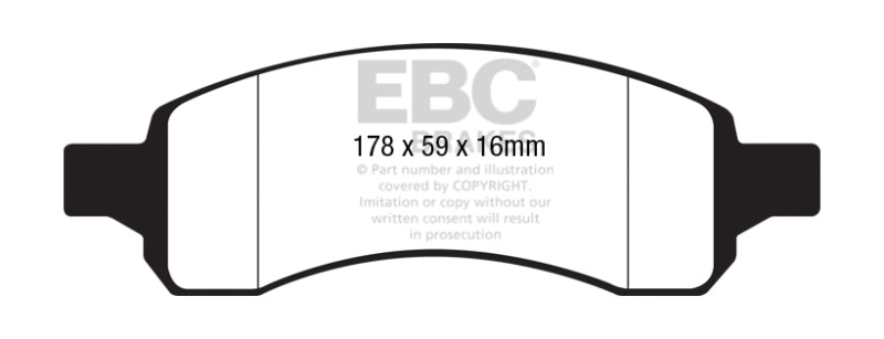 EBC 09-17 Chevy Traverse Ultimax2 Rear Brake Pads