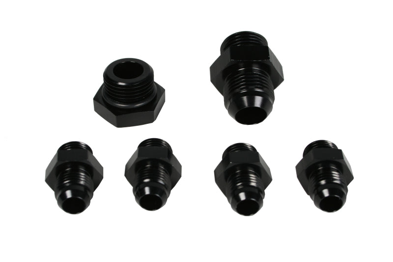 Aeromotive A4 Regulator Fitting Kit (for two (2) carbs) (4) AN-06/(1) AN-10/(1) AN-10 Plug)