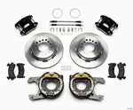 Wilwood D154 P/S Park Brake Kit Jeep Dana 35 2.56 Off 5-lug w/ lines