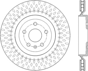 StopTech Power Slot 13-15 Cadillac CTS-V Rear Left Sportstop Slotted Rotor