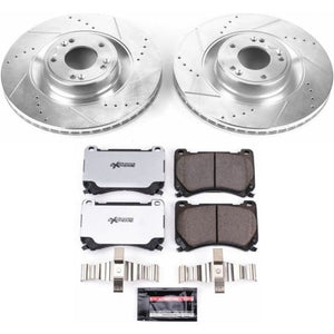 Power Stop 2011 Hyundai Equus Front Z26 Street Warrior Brake Kit