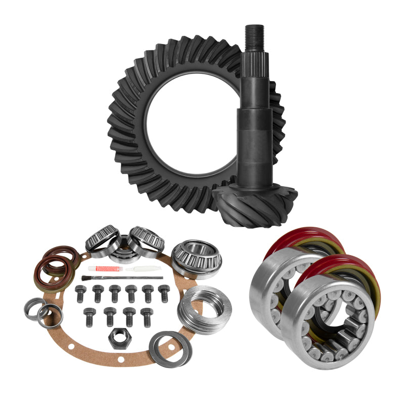 Yukon Gear 8.6in GM 3.73 Rear Ring & Pinion Install Kit Axle Bearings and Seal