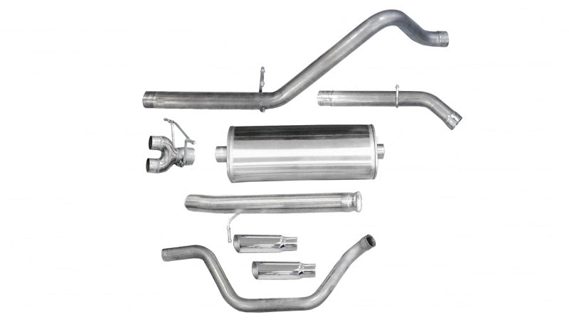 Corsa 2009-2013 Chevrolet Silverado Reg. Cab/Std. Bed 1500 4.8L V8 Polished Sport Cat-Back Exhaust