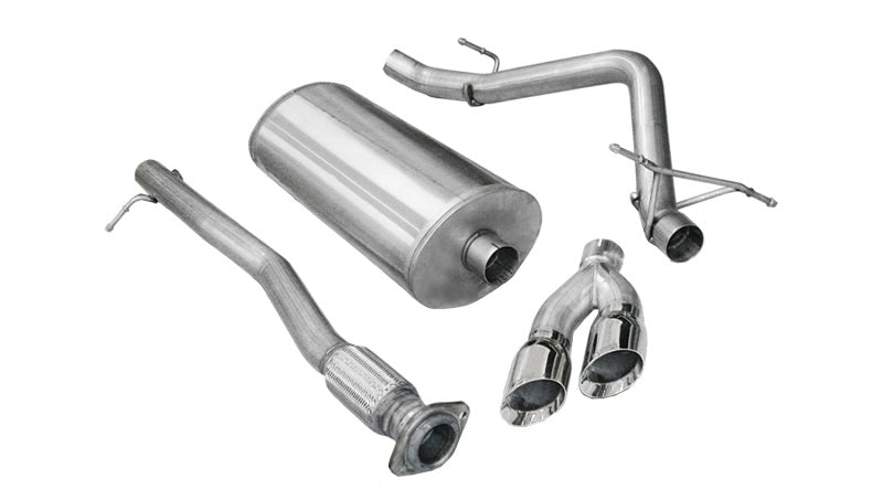 Corsa 2011-2013 Chevrolet Silverado Crew Cab/Short Bed 1500 6.2L V8 Polished Sport Cat-Back Exhaust