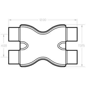 MagnaFlow Smooth Trans X 2.25/2.25 X 12 SS