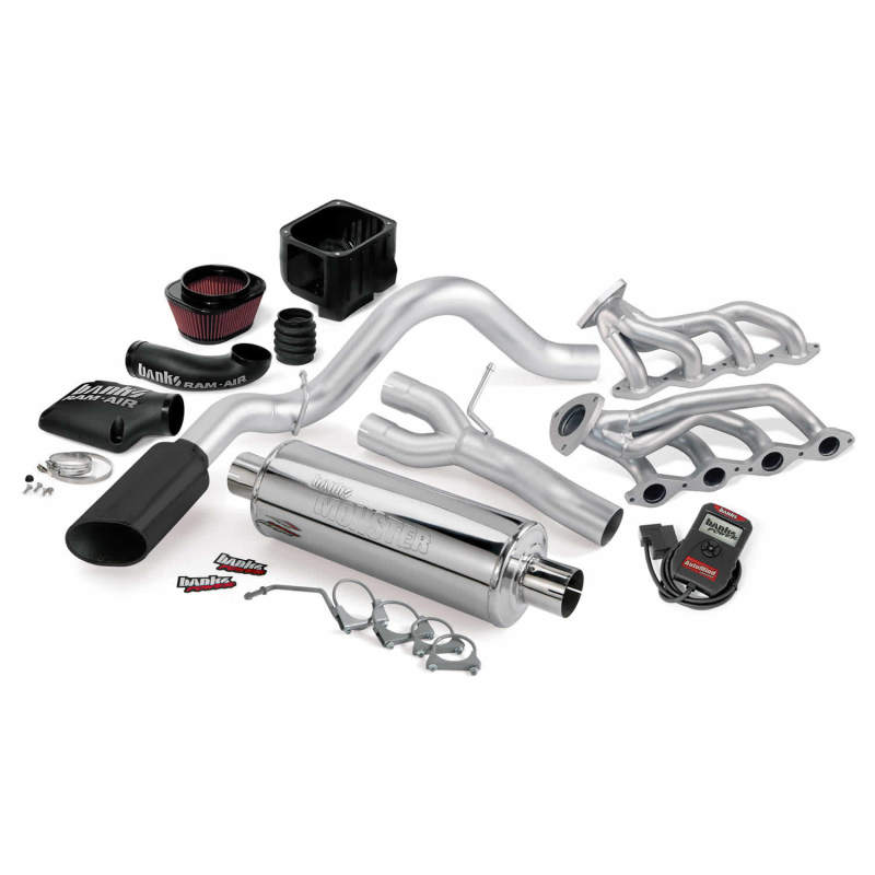 Banks Power 10 Chevy 5.3L ECSB FFV PowerPack System - SS Single Side-Exit Exhaust w/ Black Tip