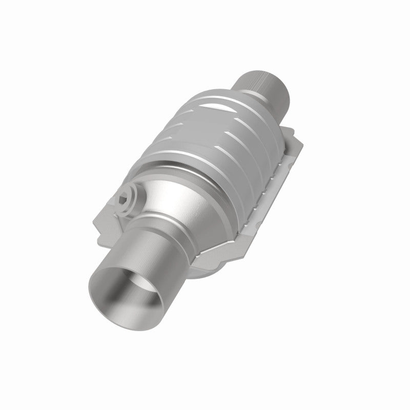 MagnaFlow Univ Cat Conv 2.5in Inlet/Outlet Ctr/Ctr Round 9in Body L x 5.125in W x 13in Overall L