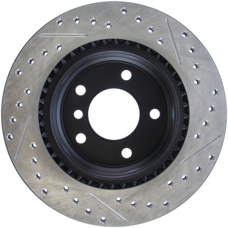 StopTech 06 BMW 325 / 07-09 BMW 328 Slotted & Drilled Right Rear Rotor