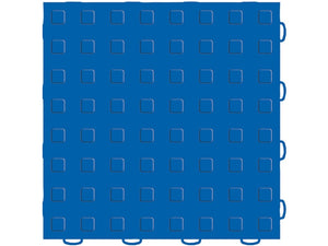 WeatherTech TechFloor 12in x 12in Solid Floor Tile w/ Raised Squares - Blue