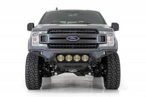 Addictive Desert Designs 18-20 Ford F-150 Bomber Front Bumper w/ 4 Rigid 360 6IN Mounts