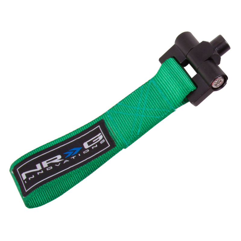 NRG Bolt-In Tow Strap Green- Ford Focus 2016+ (5000lb. Limit)