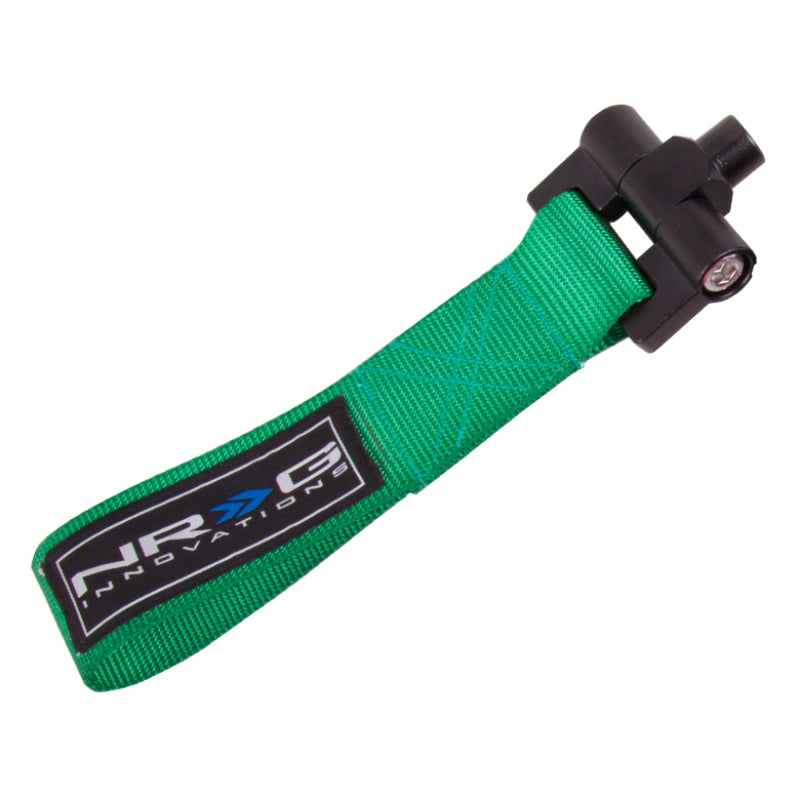 NRG Bolt-In Tow Strap Green - Nissan 350Z 02-03 / Infiniti G35 02-03 (5000lb. Limit)