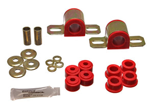 Energy Suspension 84-01 Jeep Cherokee Red Frt 24mm Sway Bar Bushing Set w/End Link Bushings