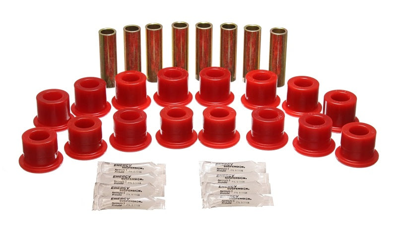 Energy Suspension 94-06 Hummer H1 Red Front & Rear End Control Arm Bushing Set