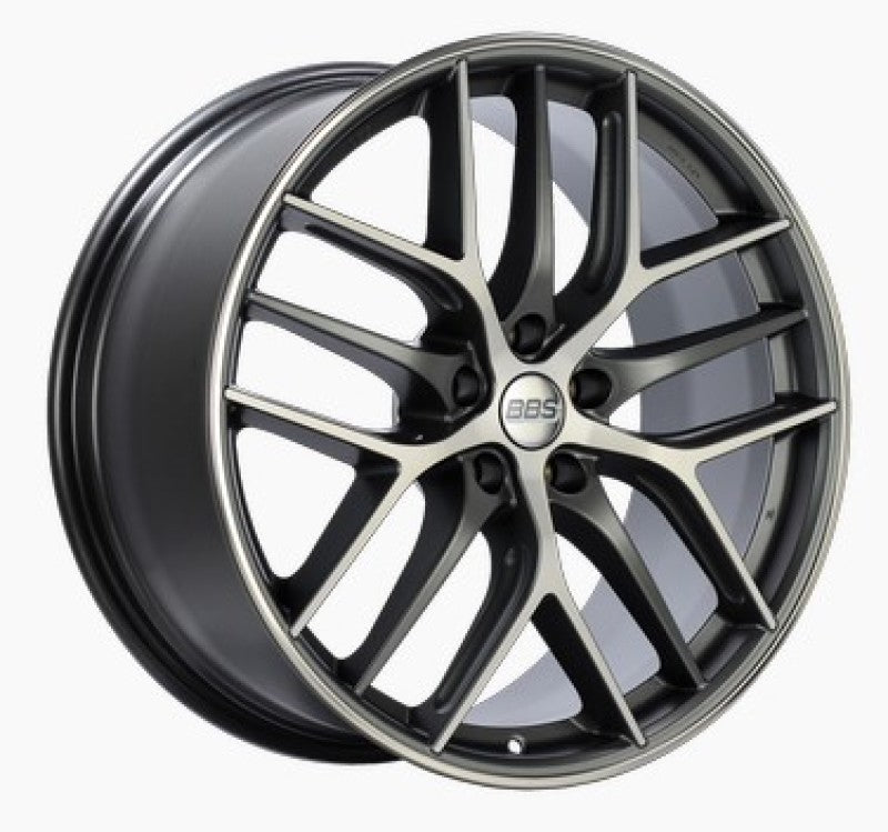 BBS CC-R 20x10.5 5x114.3 ET25 Satin Graphite Diamond Cut Polished Rim Protector Wheel -82mm PFS Req.