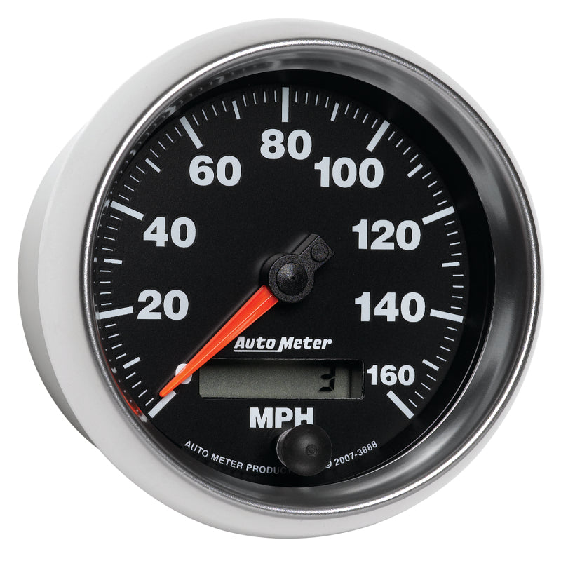 Autometer GS 3-3/8 inch 160 MPH In Dash Speedometer Gauge