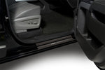 Putco 14-18 Chevy Silv LD - Regular Cab w/ CHEVROLET Etching (4pcs) Black Platinum Door Sills