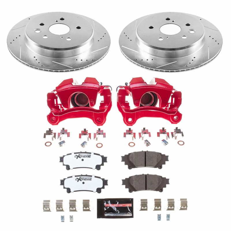 Power Stop 19-13 Lexus GS350 Rear Z26 Street Warrior Brake Kit w/Calipers